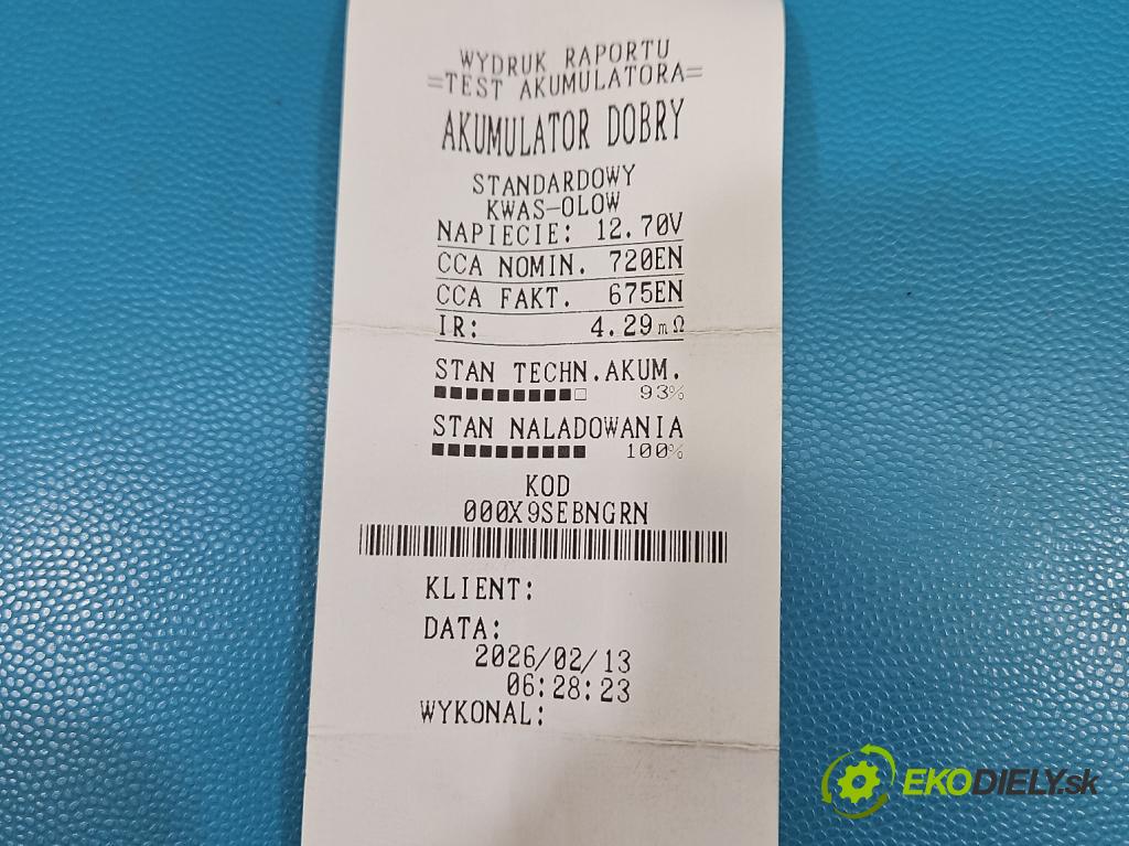 Peugeot 307 1.6 hdi 109 HP manual 80 kW 1560 cm3 5- Akumulator automobilovy