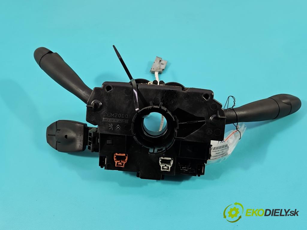 Peugeot 307 1.6 hdi 109 HP manual 80 kW 1560 cm3 5- prepínač komplex: 96605592XT (Prepínacie páčky pod volantom)