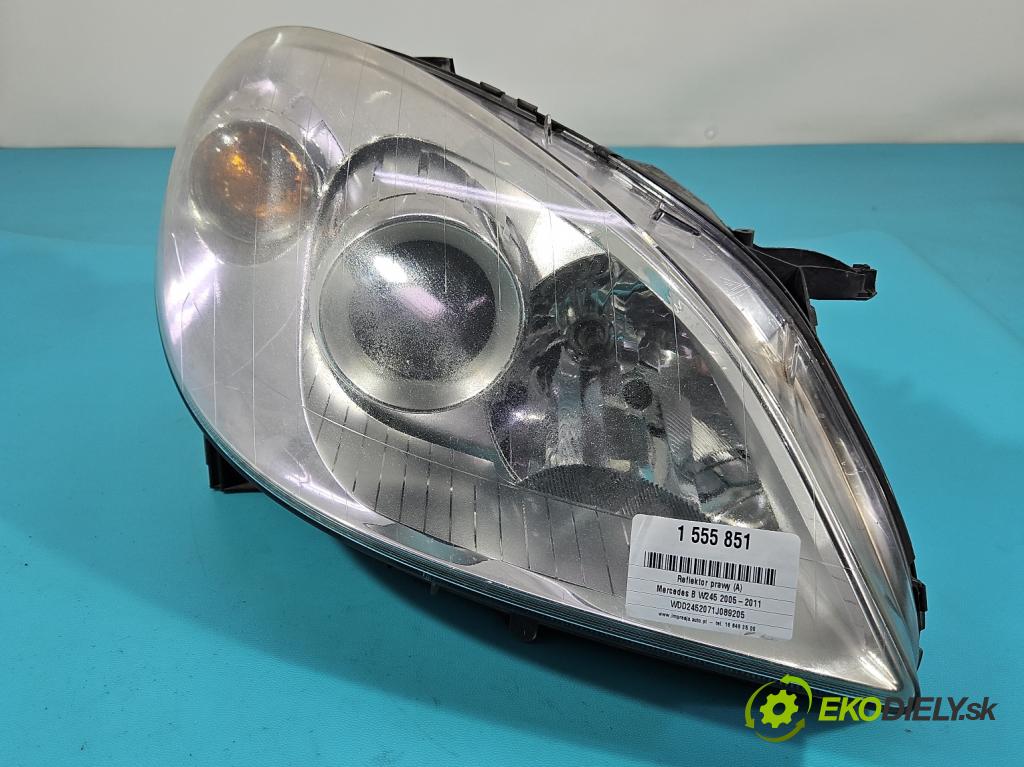 Mercedes B W245 2005-2011 2.0 CDI 109 HP manual 80 kW 1992 cm3 5- Reflektor: pravý 0301220202 (Svetlo predné pravé)