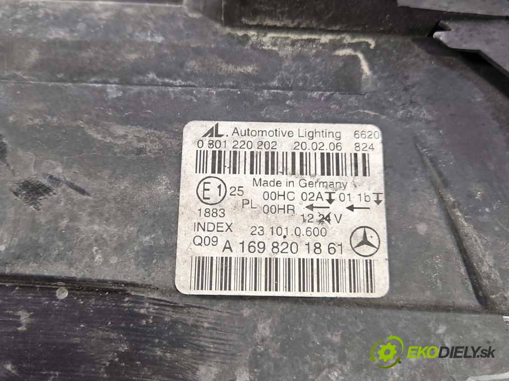 Mercedes B W245 2005-2011 2.0 CDI 109 HP manual 80 kW 1992 cm3 5- Reflektor: pravý 0301220202 (Svetlo predné pravé)
