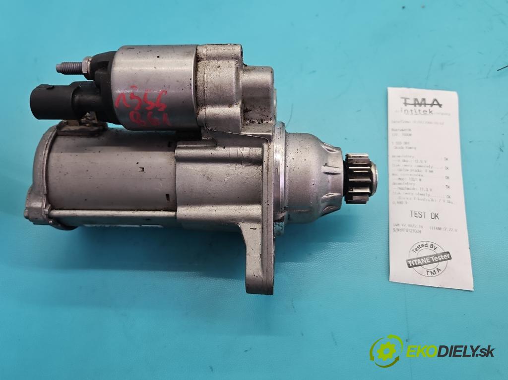 Skoda Kamiq 1.0 TSI 116 hp automatic 85 kW 999 cm3 5- startér: 0AM911022C (Startér)