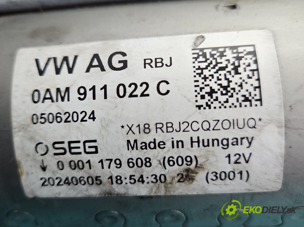 Skoda Kamiq 1.0 TSI 116 HP automatic 85 kW 999 cm3 5- štartér 0AM911022C (Štartér)