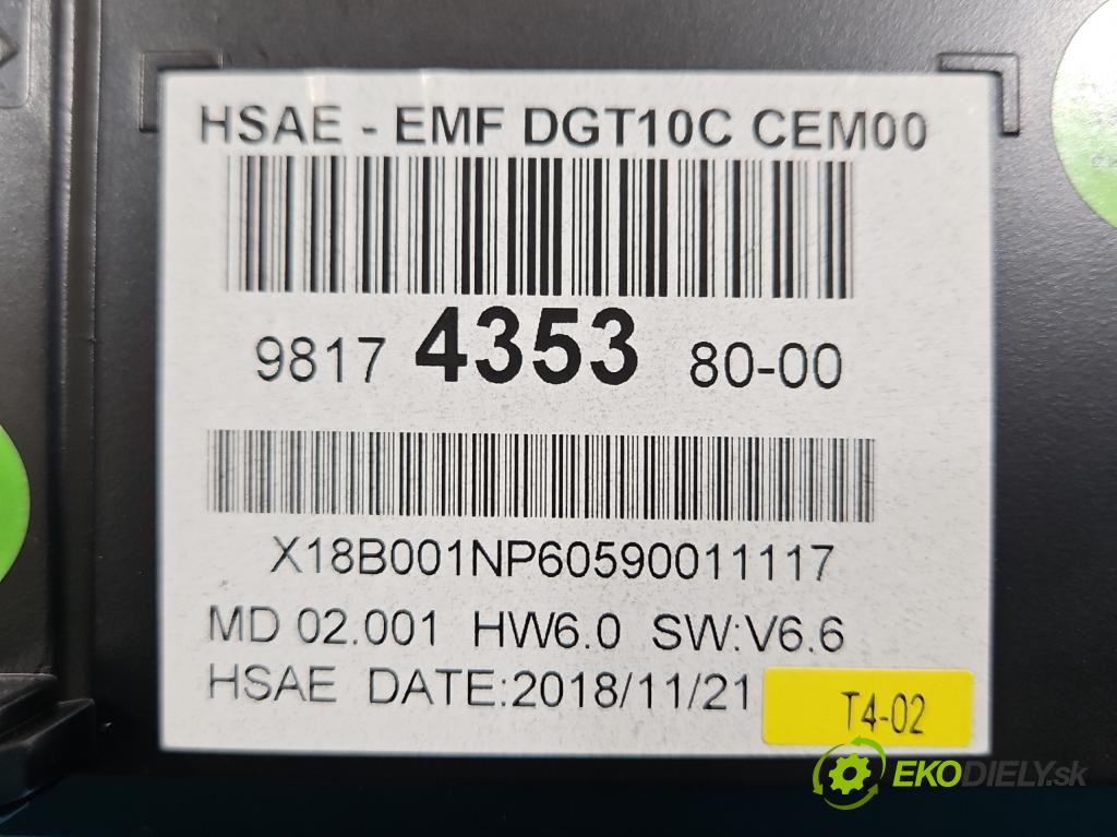 Peugeot 508 II 2018- 1.6 224hp automatic 165 kW 1598 cm3 5- Zobrazit: 9817435380-00 (Prístrojová doska)