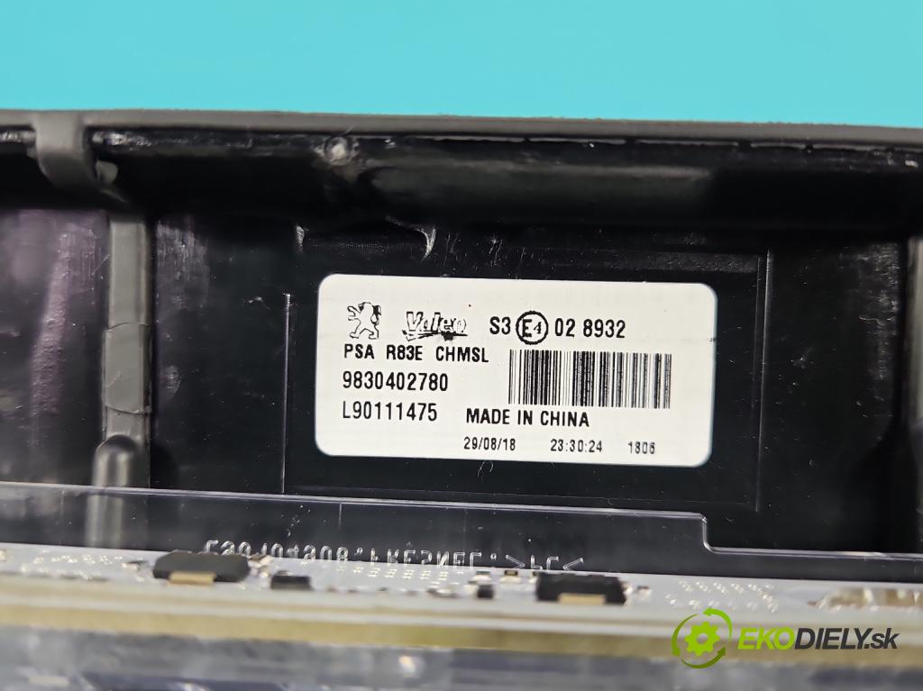 Peugeot 508 II 2018- 1.6 224 hp automatic 165 kW 1598 cm3 5- světlo: 9830402780