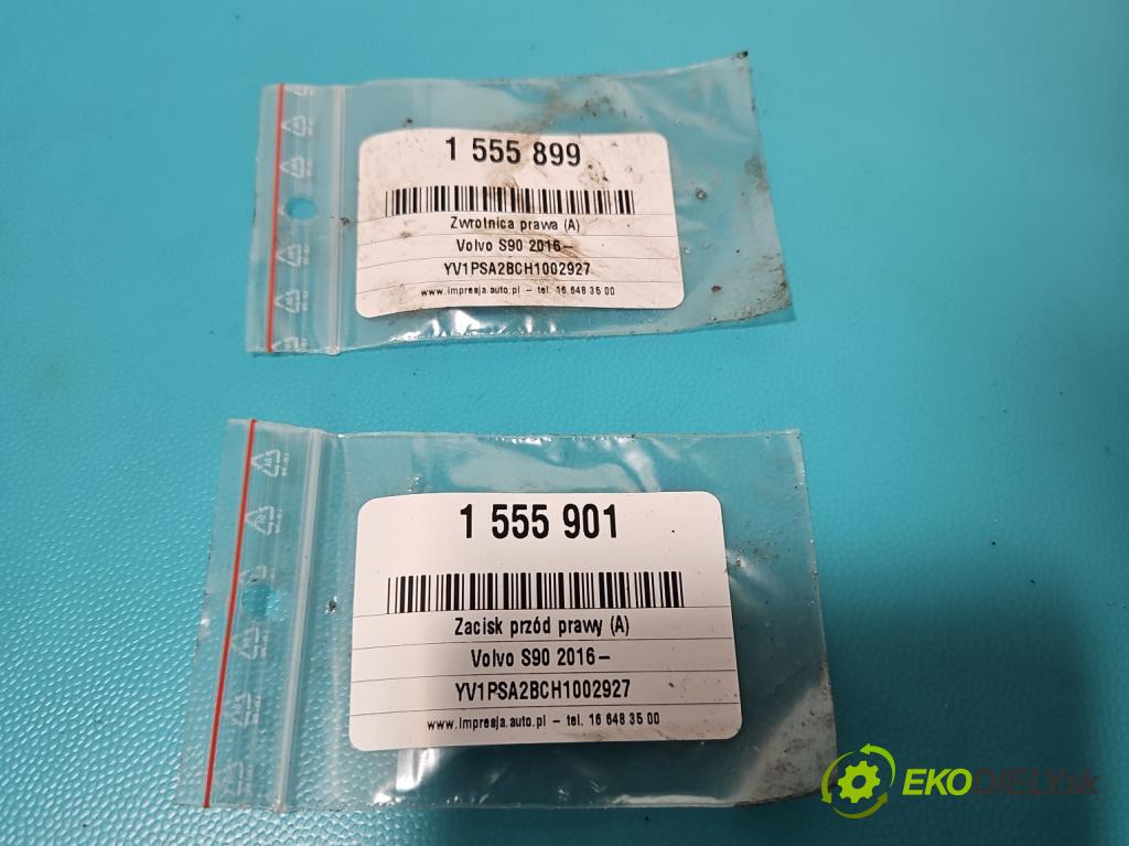 Volvo S90 II 2016- 2.0 T 320KM automatic 235 kW 1969 cm3 4- brzdič predné pravý 31471664 (Kľučka dverí ostatné)