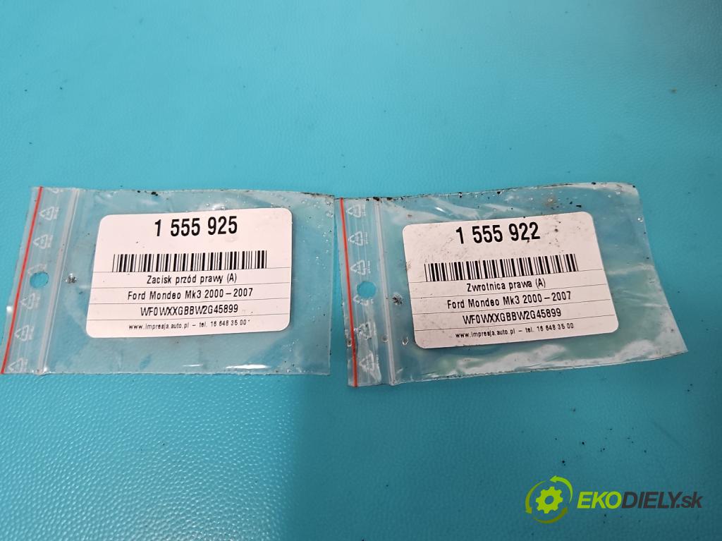 Ford Mondeo Mk3 2000-2007 2.0 tdci 131 hp manual 96 kW 1998 cm3 5- náboj pravé  (Náboj kola)