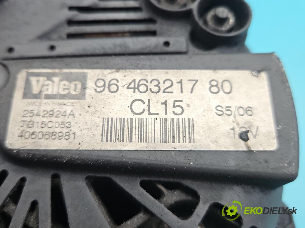 Peugeot 307 1.6 hdi 109 HP manual 80 kW 1560 cm3 5- Alternator 9646321780 (Alternátor)