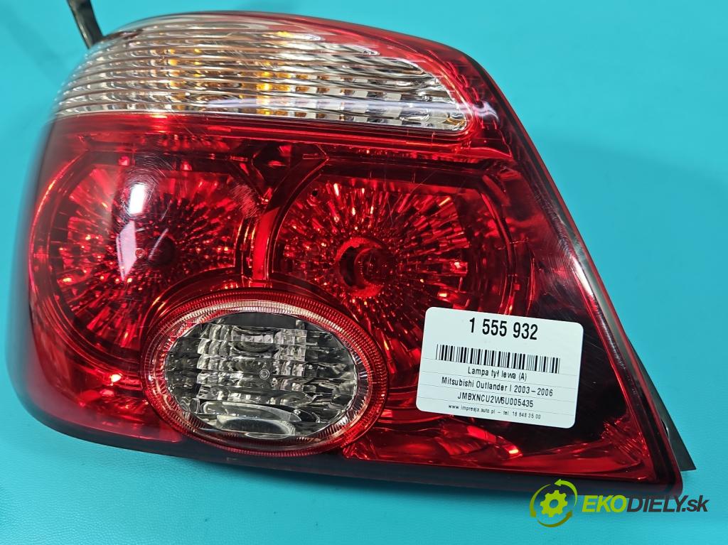 Mitsubishi Outlander I 2003-2006 2.0 16V 136 HP manual 100 kW 1997 cm3 5- svetlo / reflektor zadné ľavé 220-87685 (Kľučka dverí ostatné)