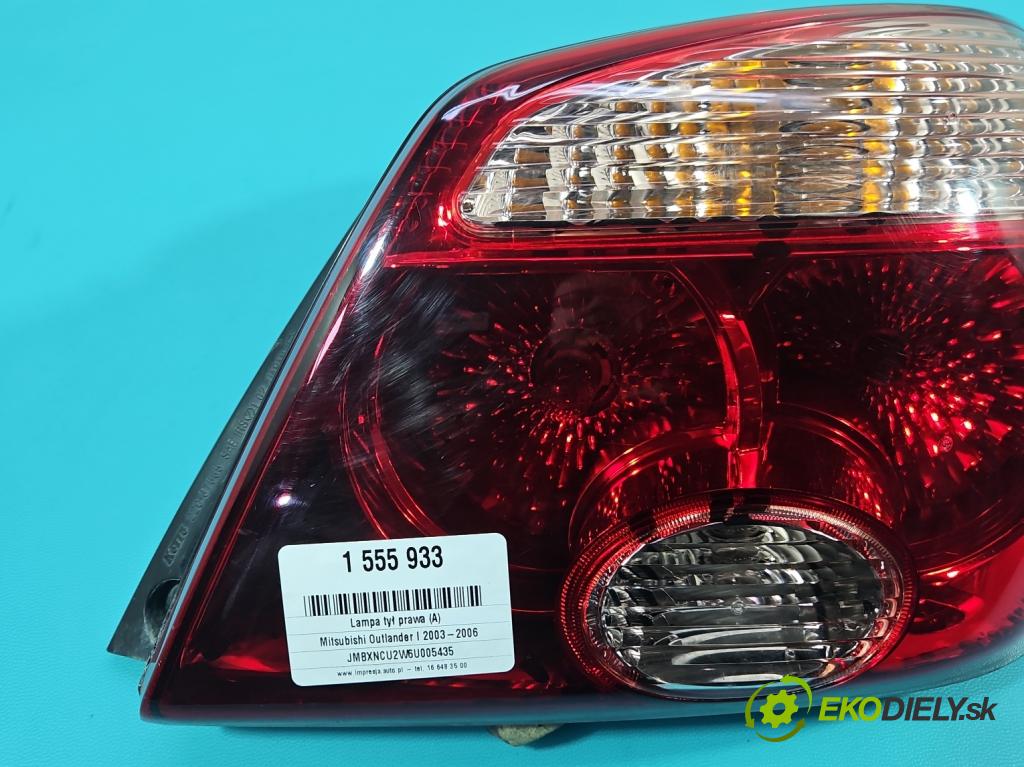 Mitsubishi Outlander I 2003-2006 2.0 16V 136 HP manual 100 kW 1997 cm3 5- svetlo / reflektor zadné pravé  (Kľučka dverí ostatné)