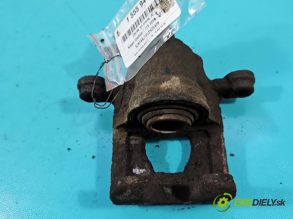 Nissan Qashqai I J10 2006-2013 1.6 16V 117 HP manual 86 kW 1598 cm3 5- brzdič zadné pravý  (Kľučka dverí ostatné)