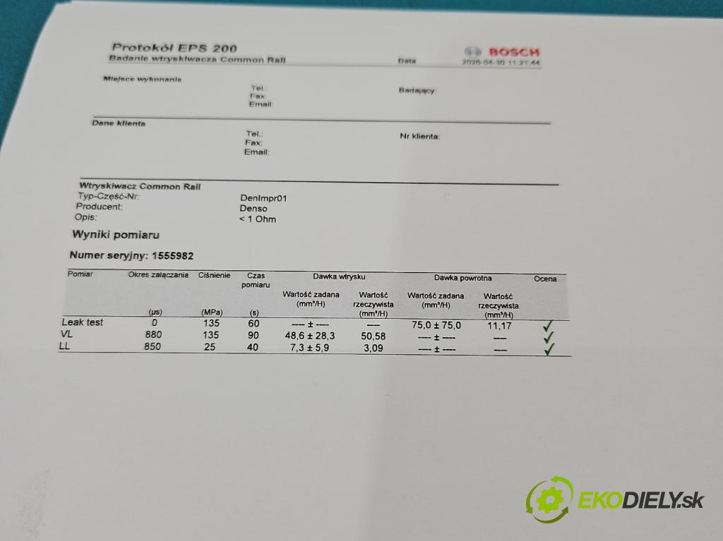 Opel Astra IV 2009-2015 1.7 cdti 125 hp manual 92 kW 1686 cm3 5- vstřikovač diesel 8-97376270-3