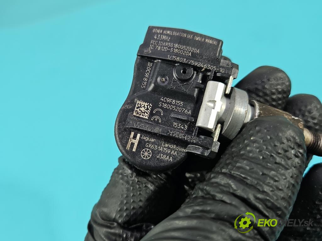 Jaguar XF II X260 2015- 3.0 V6 340KM: automatic 250 kW 2995 cm3 4- snímač tlak: pneumatika GX63-1A159-AA (Snímač tlaku v pneumatike)