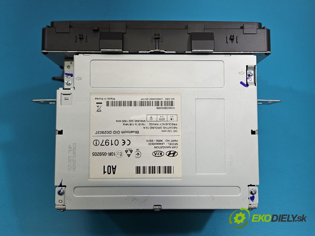 Kia Niro I 2016-2022 1.6 GDI 105 HP automatic 77 kW 1580 cm3 5- Radio originál 96550-G5010