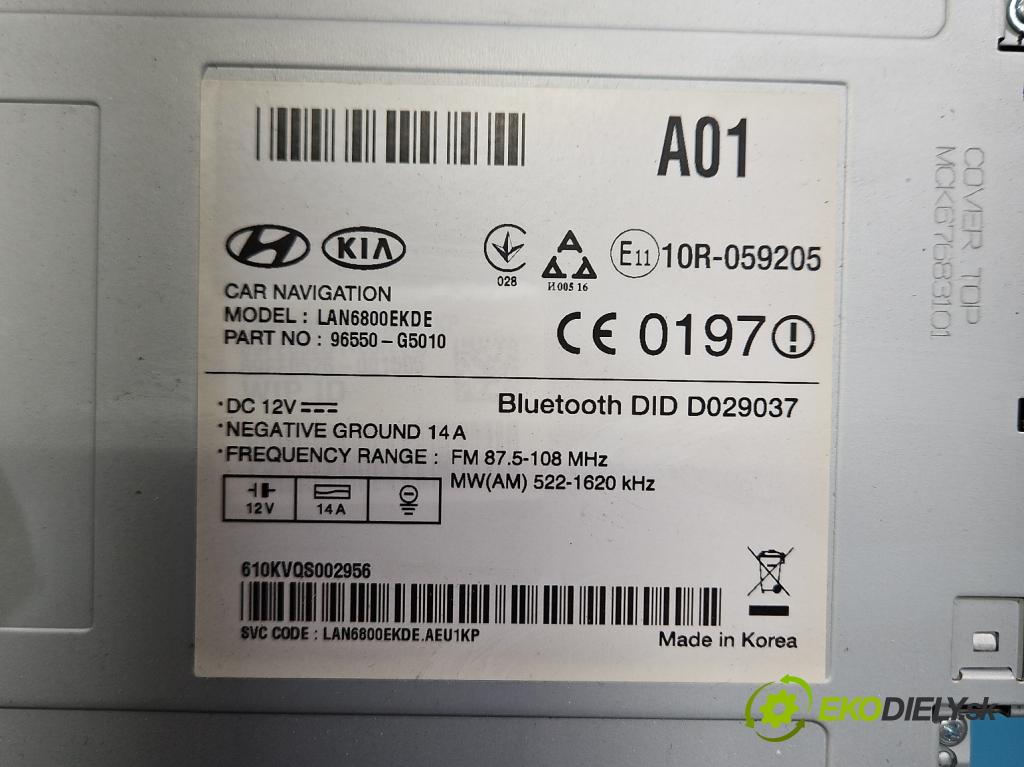 Kia Niro I 2016-2022 1.6 GDI 105 HP automatic 77 kW 1580 cm3 5- Radio originál 96550-G5010