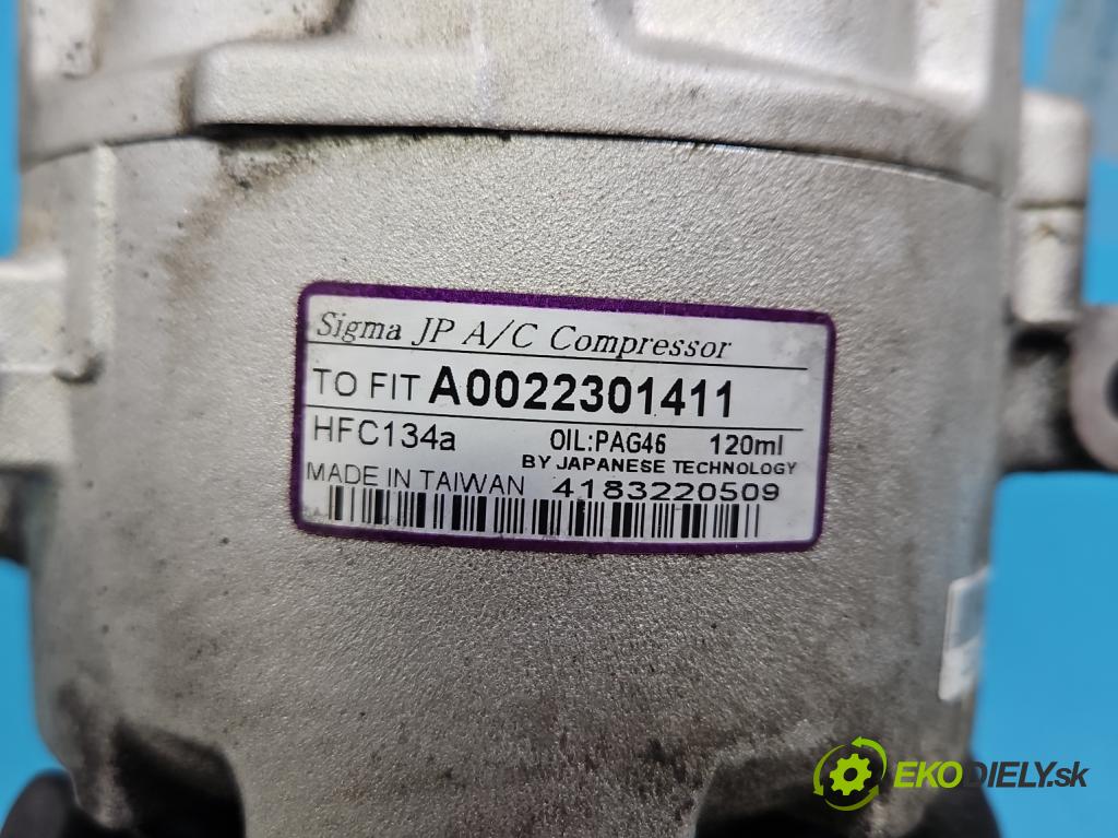 Mercedes B W245 2005-2011 2.0 CDI 109 hp manual 80 kW 1992 cm3 5- Kompresor: klíma A0022301411 (Kompresor klimatizace)