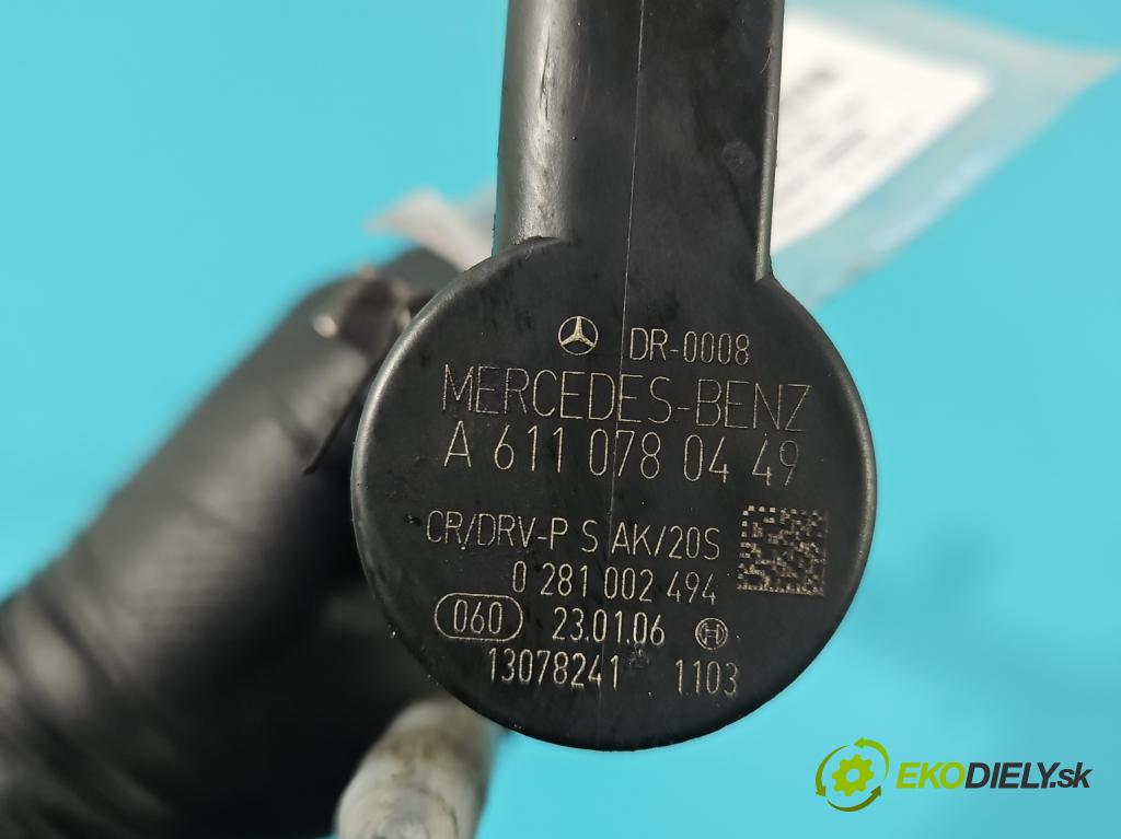 Mercedes B W245 2005-2011 2.0 CDI 109 HP manual 80 kW 1992 cm3 5- lišta vstrekovacia A6400701295 (Vstrekovacia lišta)