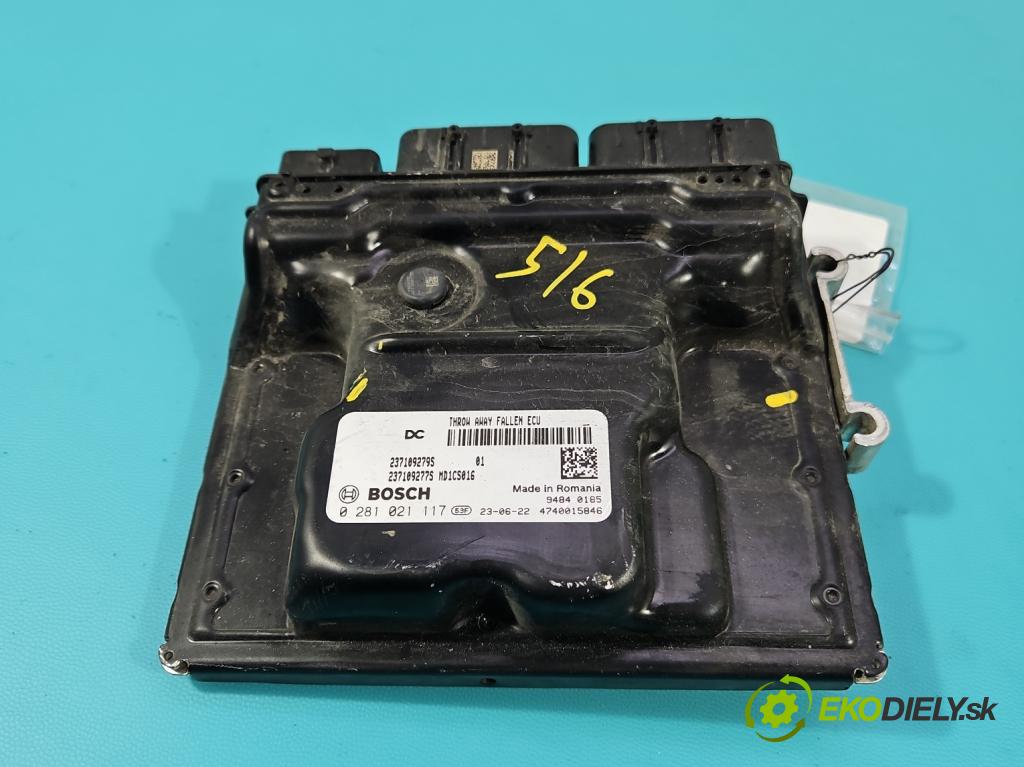 Renault Express 1.5 dci 95 HP manual 70 kW 1461 cm3 5- riadiaca jednotka motora 0281021117