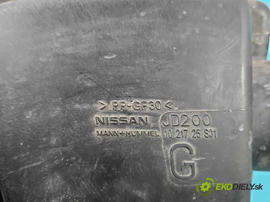 Nissan Qashqai I J10 2006-2013 1.6 16V 117 HP manual 86 kW 1598 cm3 5- obal filtra vzduchu 1021725S01 (Obal vzduchového filtra)
