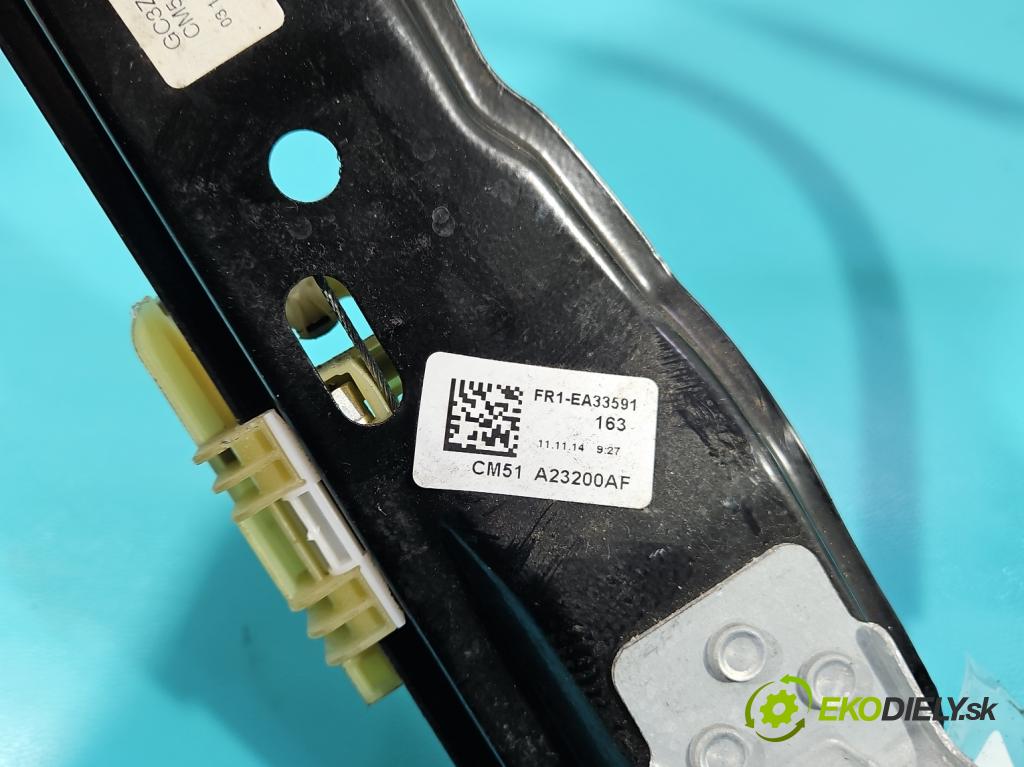 Ford Focus Mk3 2010-2018 1.6 tdci 95 HP manual 70 kW 1560 cm3 5- mechanizmus okna predné pravý CM51-A23200-AF