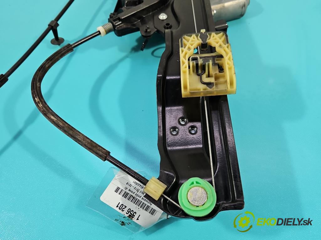 Ford Focus Mk3 2010-2018 1.6 tdci 95 HP manual 70 kW 1560 cm3 5- mechanizmus okna predné pravý CM51-A23200-AF