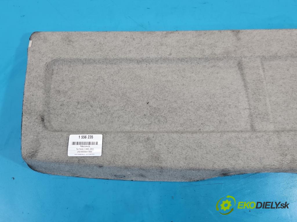 Fiat Panda II 2003-2012 1.1 54 HP manual 40 kW 1108 cm3 5- zadná  (Pláto kufra)