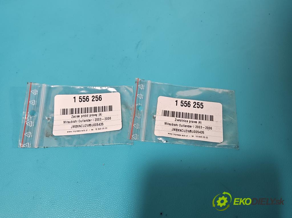 Mitsubishi Outlander I 2003-2006 2.0 16V 136 HP manual 100 kW 1997 cm3 5- brzdič predné pravý  (Kľučka dverí ostatné)