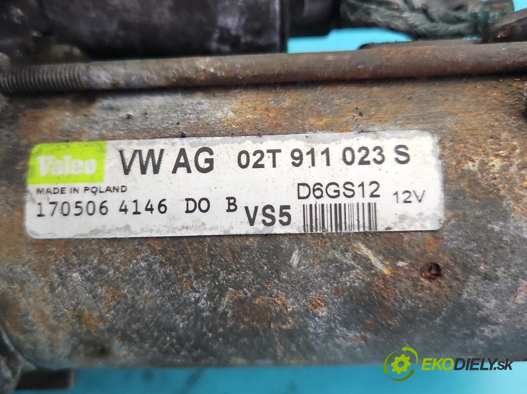 Vw Golf V 2003-2009 1.6 FSI 116 HP manual 85 kW 1598 cm3 5- štartér 02T911023S (Štartér)