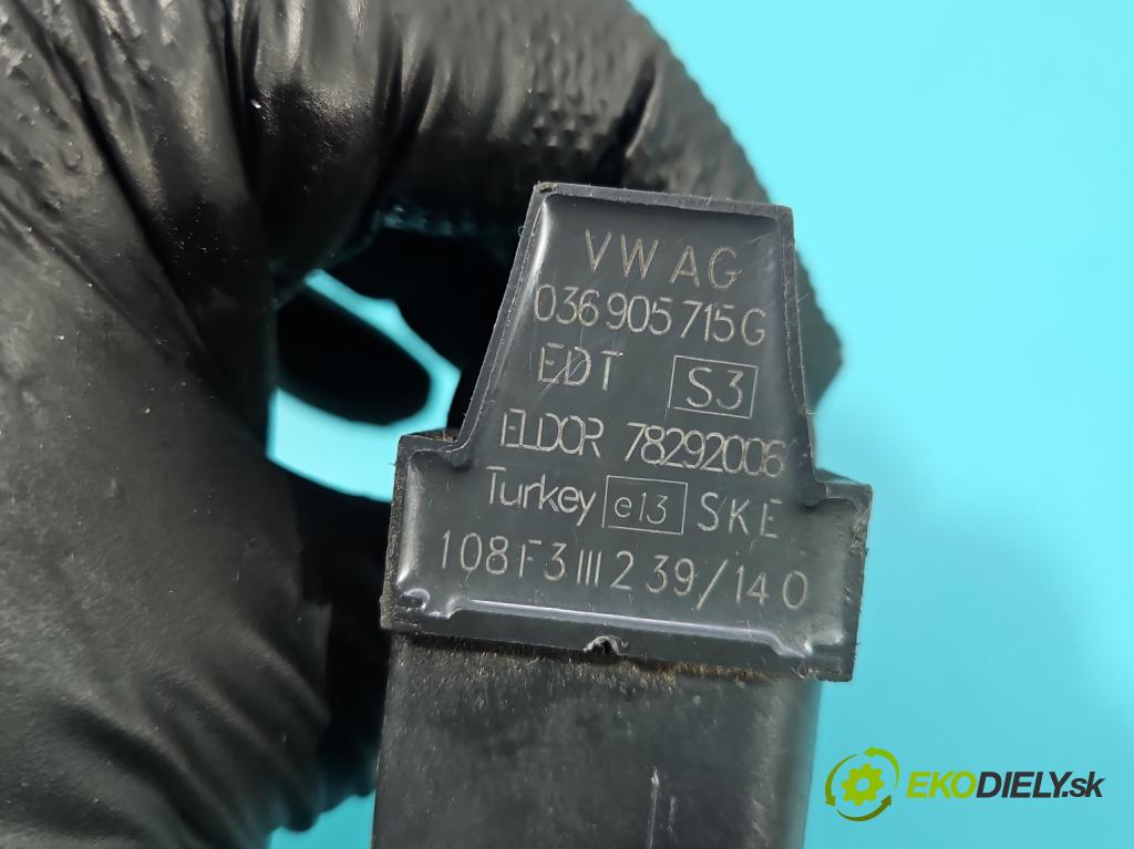 Vw Golf V 2003-2009 1.6 FSI 116 hp manual 85 kW 1598 cm3 5- cívka zapalovací 036905715G (Zážehová cívka)