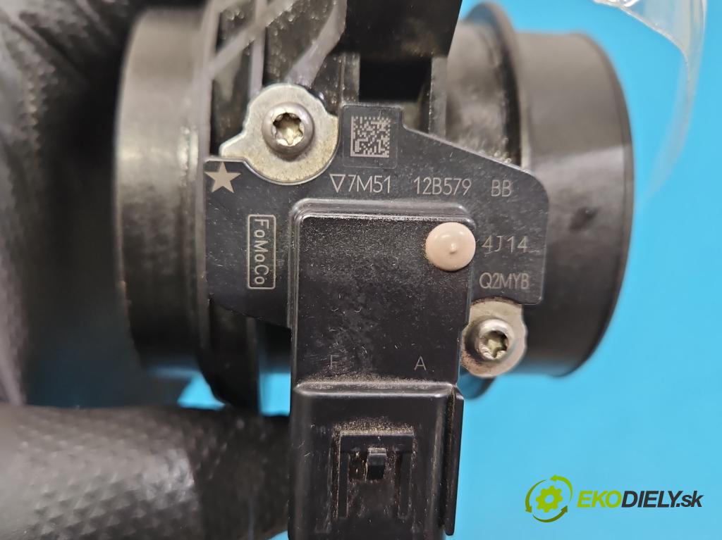 Ford Focus Mk3 2010-2018 1.6 tdci 95 HP manual 70 kW 1560 cm3 5- průtokoměr: 7M5112B579BB (Váha vzduchu)