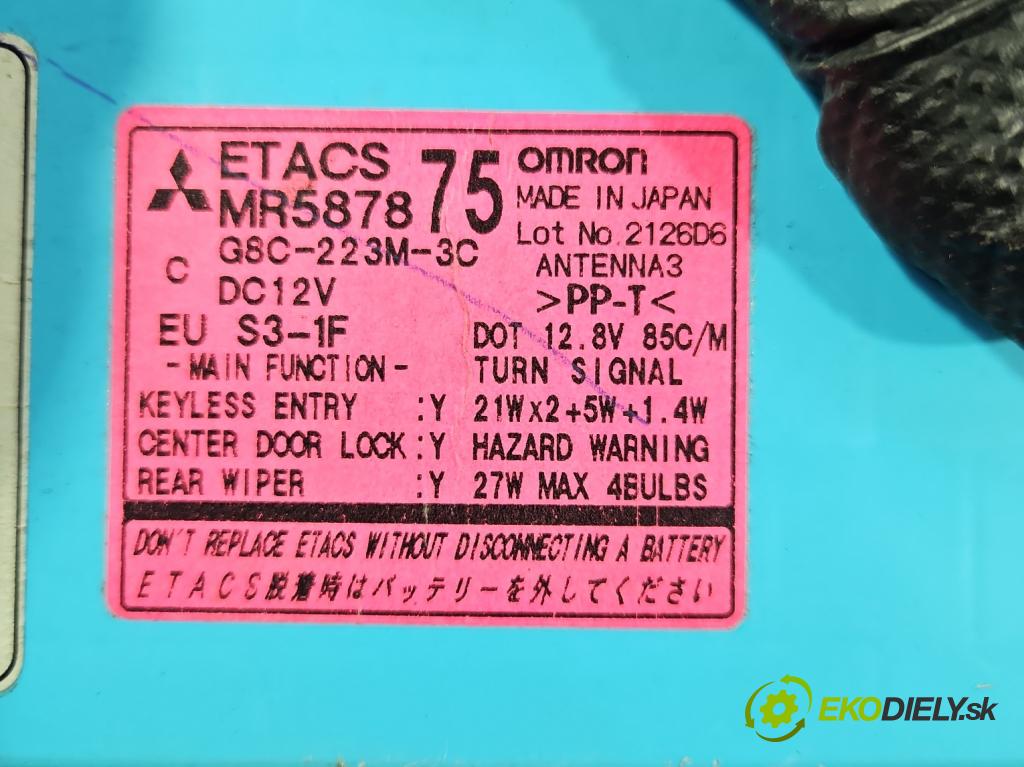 Mitsubishi Outlander I 2003-2006 2.0 16V 136hp manual 100 kW 1997 cm3 5- řídící jednotka motoru 1860A154