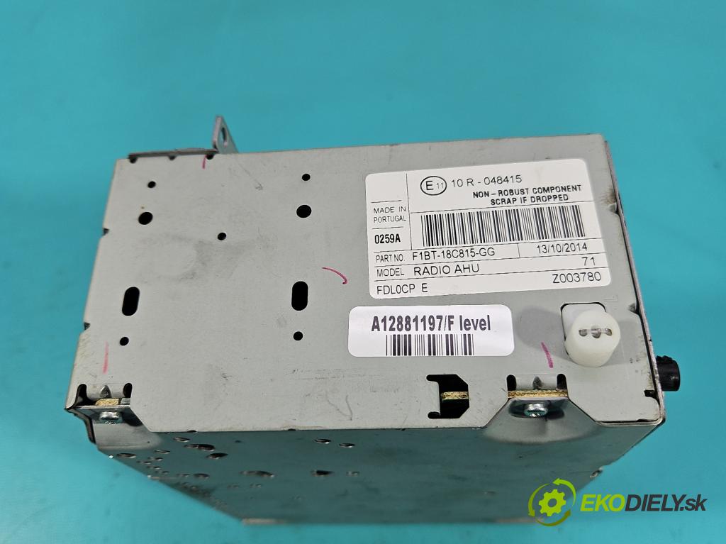 Ford Focus Mk3 2010-2018 1.6 tdci 95 hp manual 70 kW 1560 cm3 5- Radio továrna: F1BT-18C815-GG