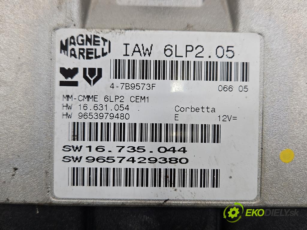 Citroen C4 I 2004-2011 1.4 16V 88 HP manual 65 kW 1360 cm3 3- riadiaca jednotka motora IAW 6LP2.05