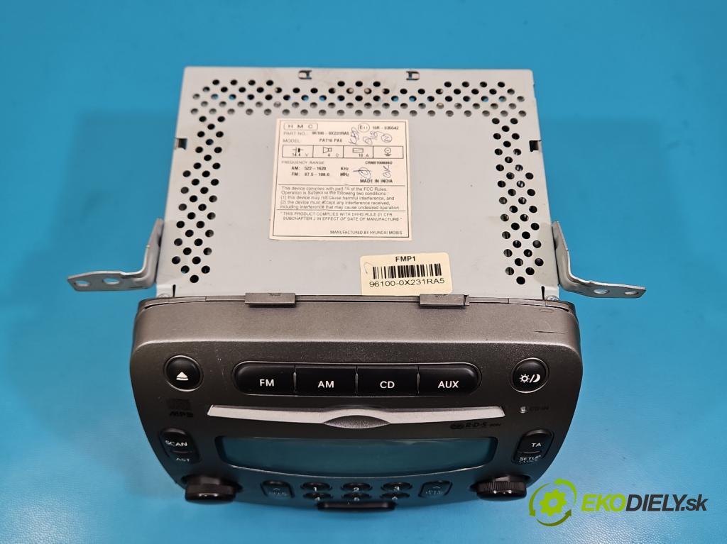 Hyundai I10 I 2008-2013 1.1 69KM manual 50.8 kW 1086 cm3 5- Radio originál 96100-0X231RA5