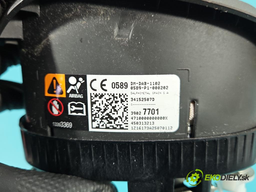 Opel Corsa E 2014-2019 1.3 cdti 75 HP manual 55 kW 1248 cm3 3- airbag vzduch: Řidiči: 39027701 (Airbag)