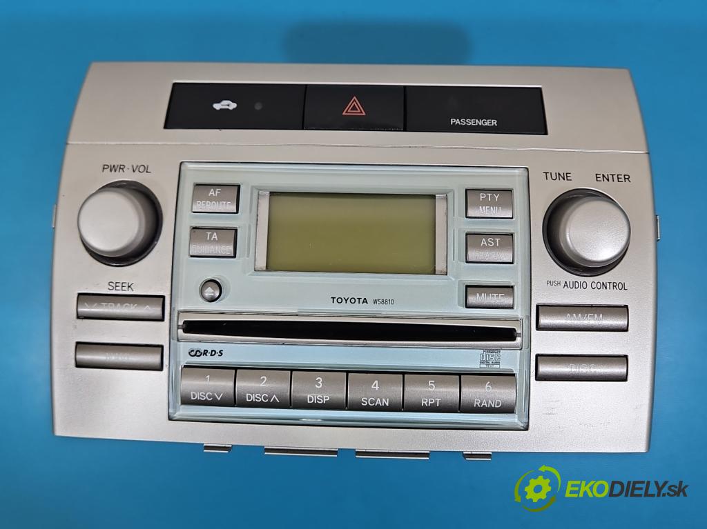 Toyota Corolla Verso II 2004-2009 1.8 vvti 129 HP manual 95 kW 1794 cm3 5- Radio originál 86120-0F010