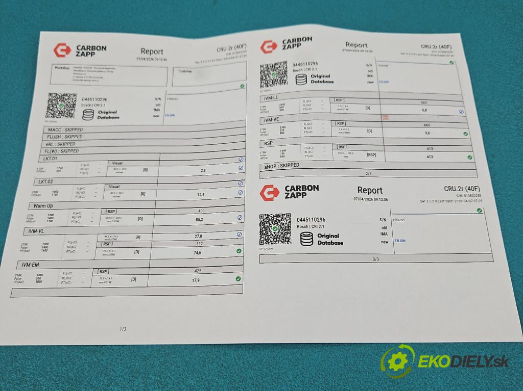 Honda Fr-v 2.2 i-ctdi: 140 HP manual 103 kW 2204 cm3 5- vstrek 0445110296 (Vstrekovač paliva)