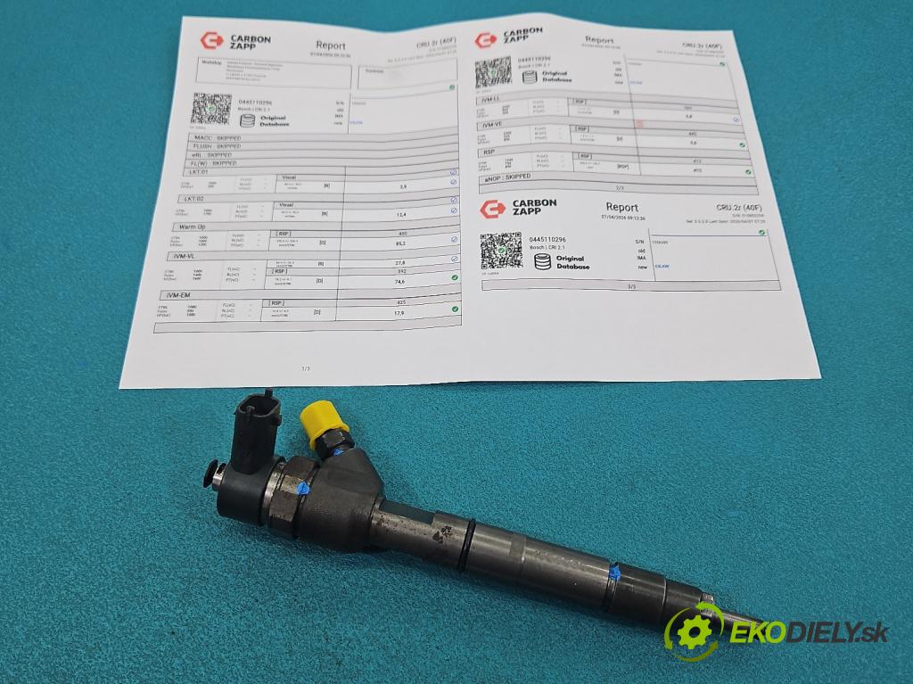 Honda Fr-v 2.2 i-ctdi: 140 hp manual 103 kW 2204 cm3 5- vstřikovač 0445110296 (Vstřikovač paliva)