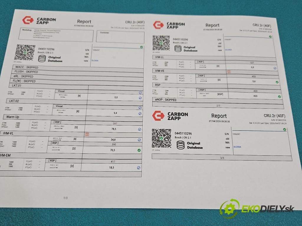 Honda Fr-v 2.2 i-ctdi: 140 HP manual 103 kW 2204 cm3 5- vstrek 0445110296 (Vstrekovač paliva)