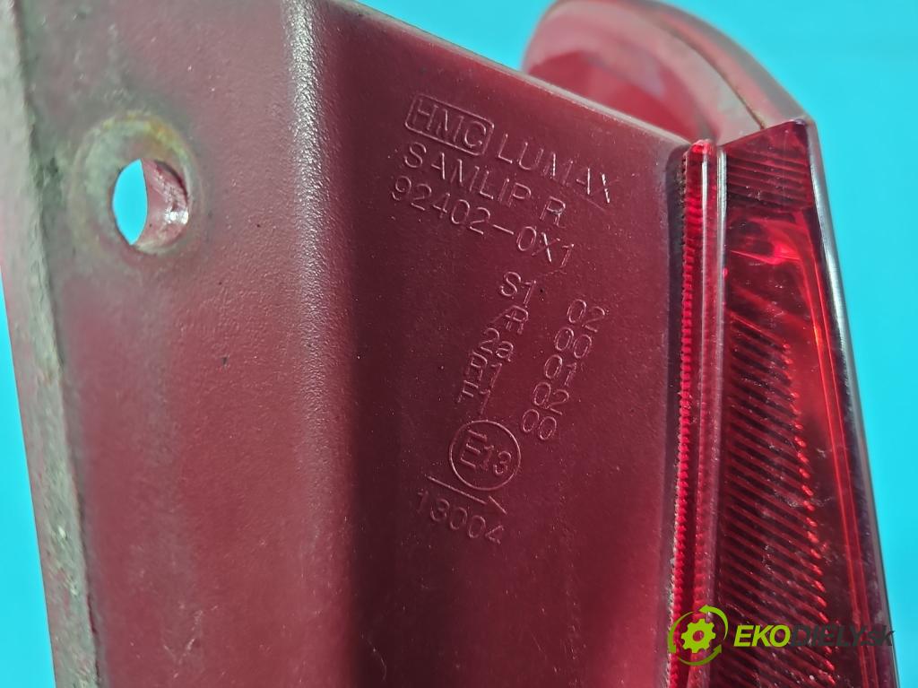 Hyundai I10 I 2008-2013 1.1 69KM manual 50.8 kW 1086 cm3 5- světlo zadní pravé 92402-0X1 (Klika dveří ostatní)