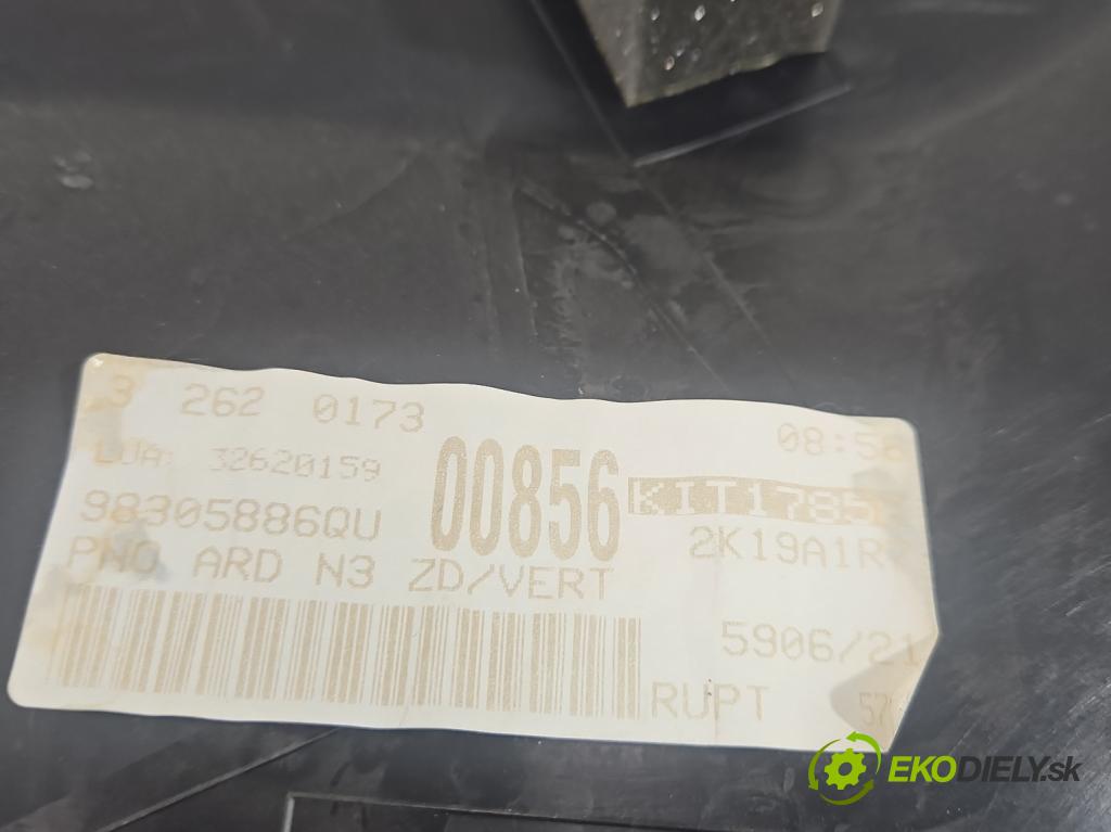 Peugeot 3008 II 2016-2023 1.5 hdi 131 HP automatic 96 kW 1499 cm3 5- Čalounictví: dvere zadné pravé 98305886QU