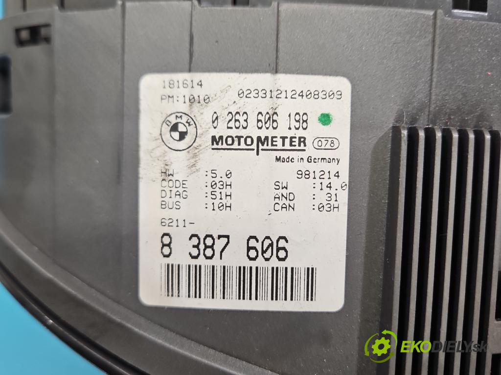 Bmw 3 E46 1998-2007 2.0d 136hp manual 100 kW 1951 cm3 4- Přístrojová deska 8387606 (Přístrojová deska)