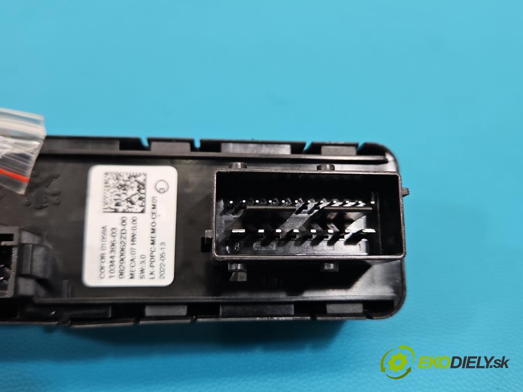 Peugeot 3008 II 2016-2023 1.5 hdi 131 hp automatic 96 kW 1499 cm3 5- Přepínač oken zpětných zrcátek 98290962ZD