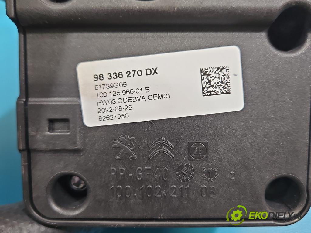 Peugeot 3008 II 2016-2023 1.5 hdi 131 hp automatic 96 kW 1499 cm3 5- kulisa změny stupňová 98336270DX (Řadicí páka (kulisa) )