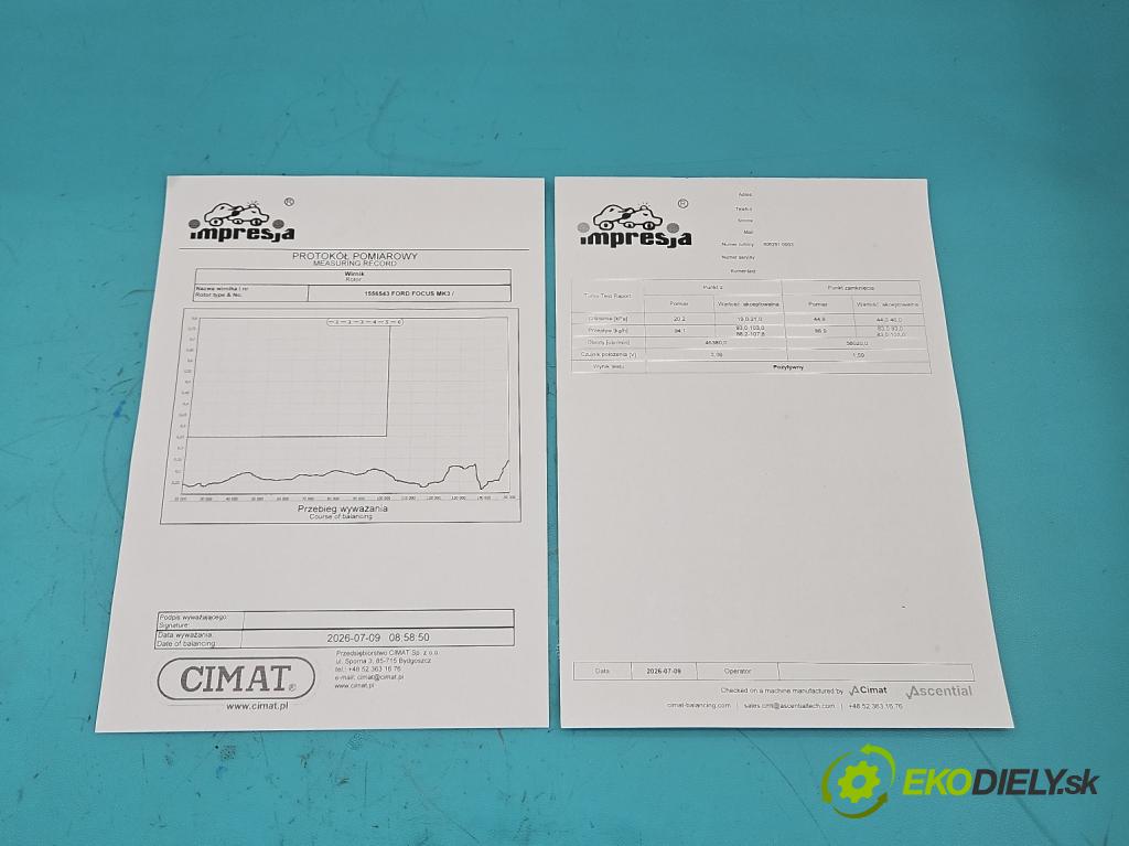 Ford Focus Mk3 2010-2018 1.6 tdci 95 hp manual 70 kW 1560 cm3 5- Turbodmychadlo repasováno 806291-3