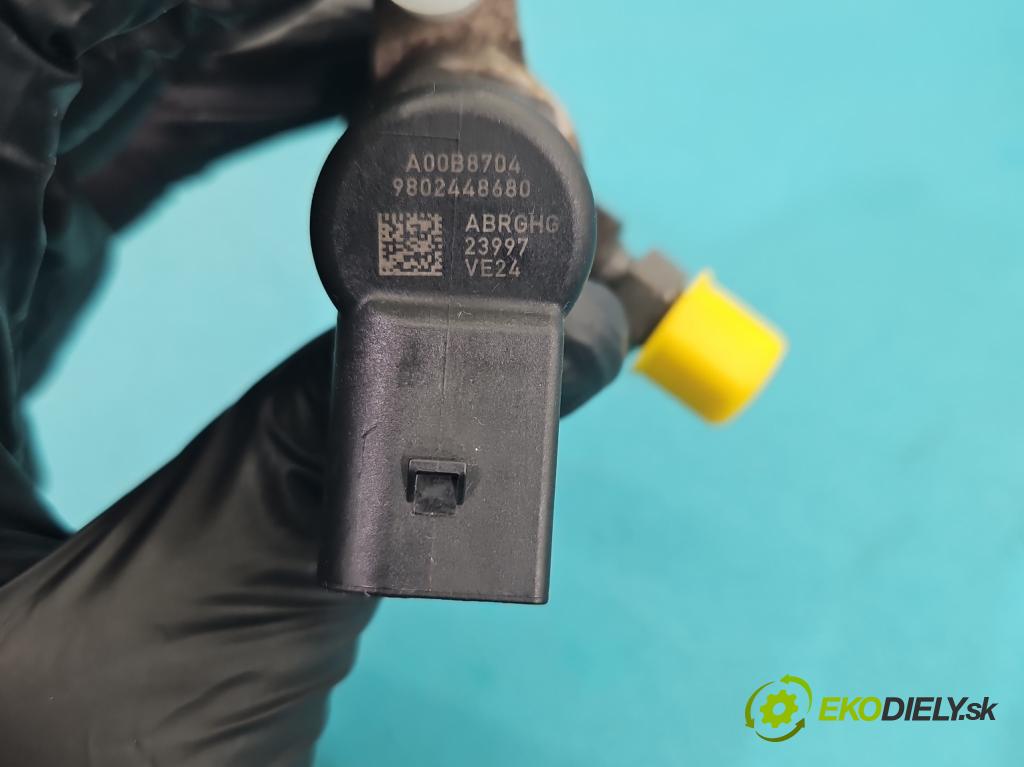 Ford Focus Mk3 2010-2018 1.6 tdci 95 hp manual 70 kW 1560 cm3 5- vstřikovač 9802448680 (Vstřikovač paliva)