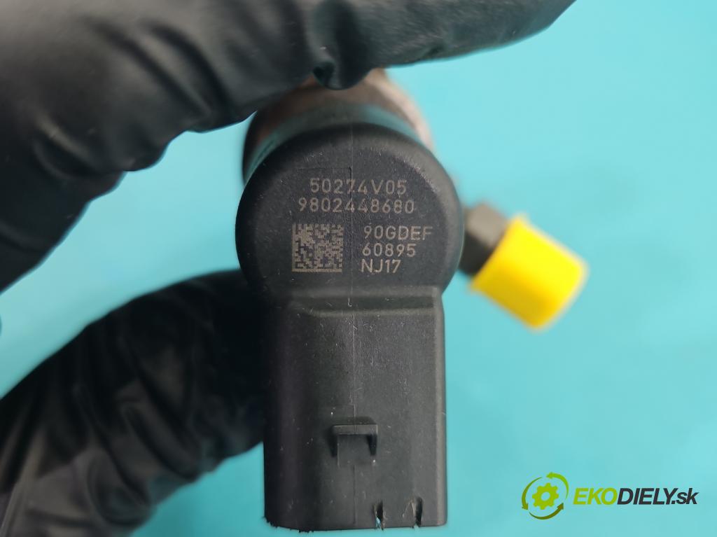 Ford Focus Mk3 2010-2018 1.6 tdci 95 hp manual 70 kW 1560 cm3 5- vstřikovač 9802448680 (Vstřikovač paliva)