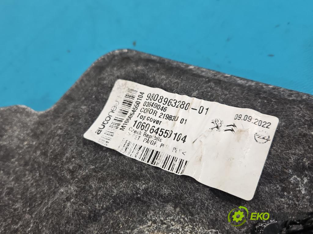 Peugeot 3008 II 2016-2023 1.5 hdi 131 HP automatic 96 kW 1499 cm3 5- kryt motora horní: 9808963280