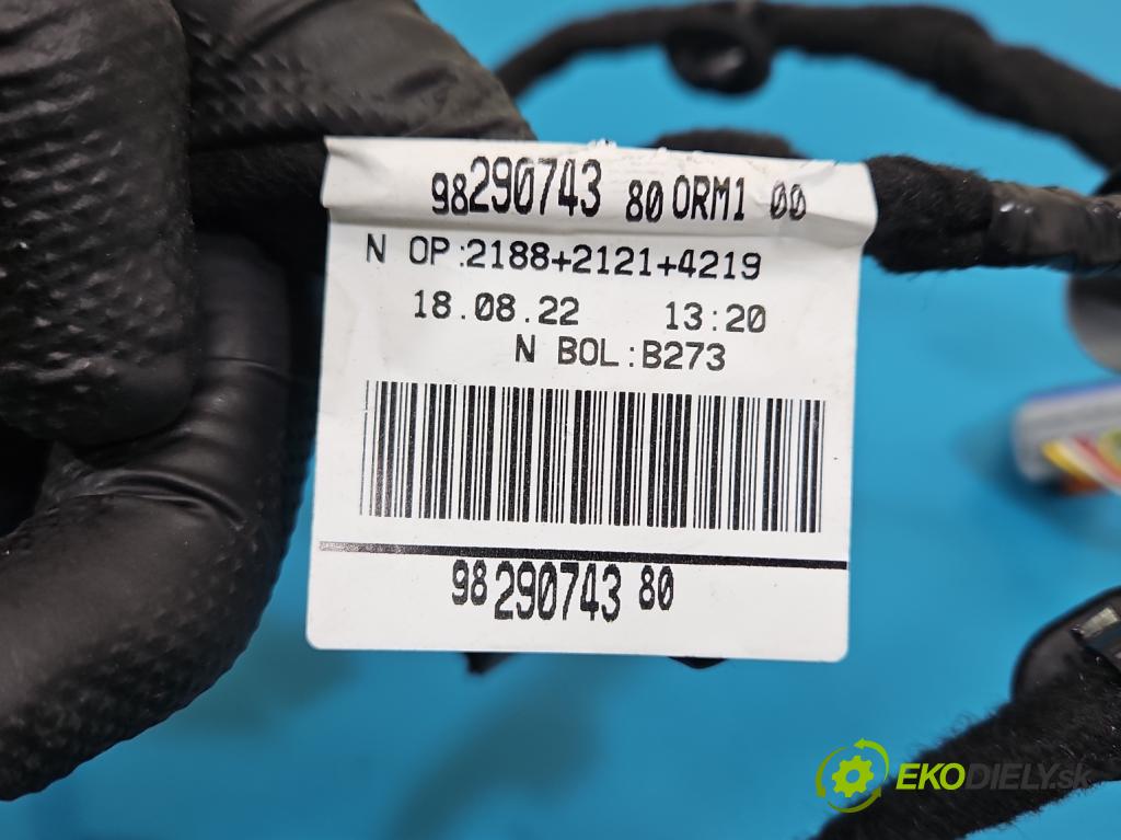 Peugeot 3008 II 2016-2023 1.5 hdi 131 HP automatic 96 kW 1499 cm3 5- Zväzok: dvere zadné vľavo: 9829074380