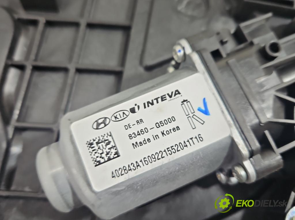 Kia Niro I 2016-2022 1.6 GDI 105 HP automatic 77 kW 1580 cm3 5- mechanizmus okna zadné pravý 83460-G5000