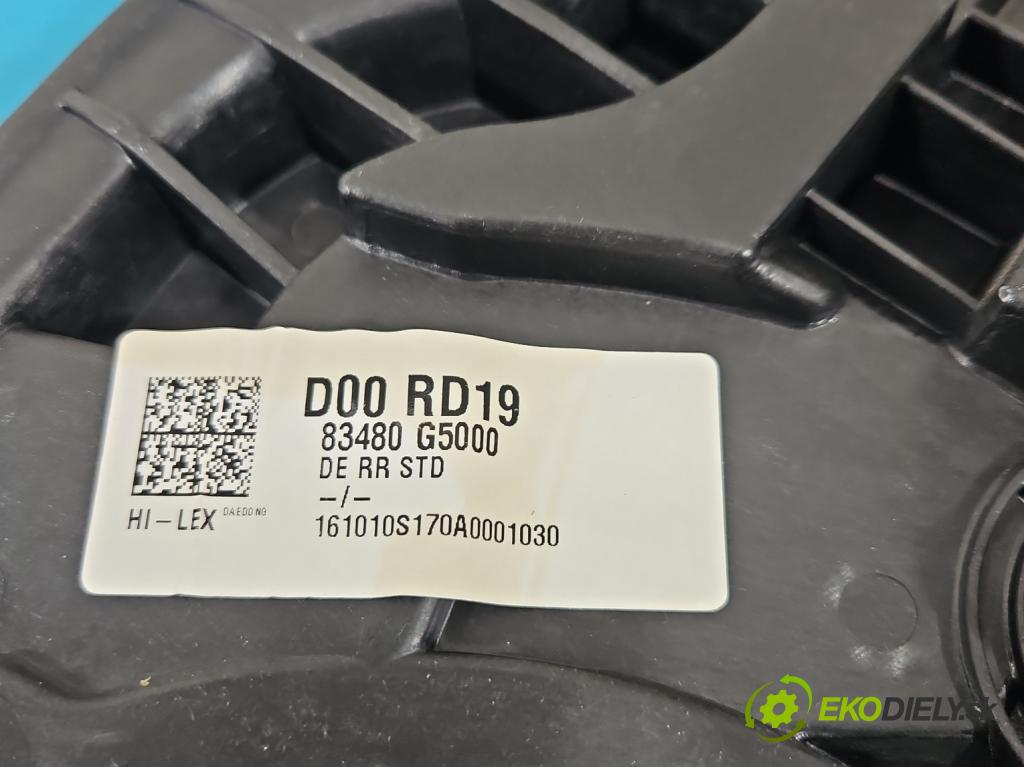 Kia Niro I 2016-2022 1.6 GDI 105 HP automatic 77 kW 1580 cm3 5- mechanizmus okna zadné pravý 83460-G5000